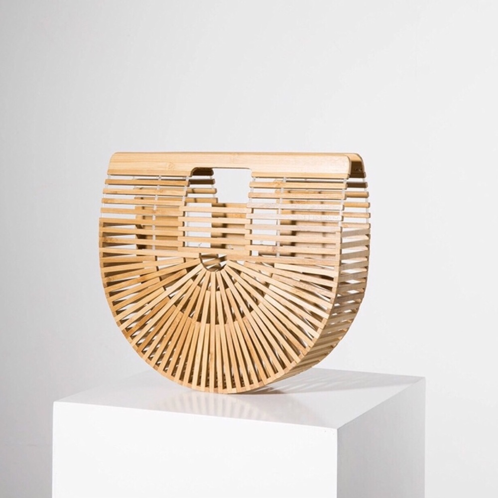 Natural Bamboo Clutch